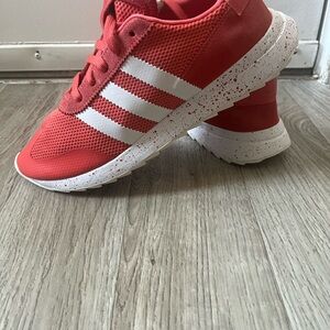 adidas Red and White Athletic Shoes